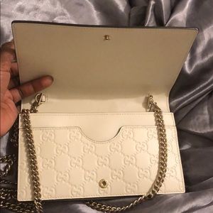 Gucci Bags - Gucci Guccissima Mini Chain Bag OFFWHITE Gucci Bags - Gucci Guccissima Mini Chain Bag OFFWHITE